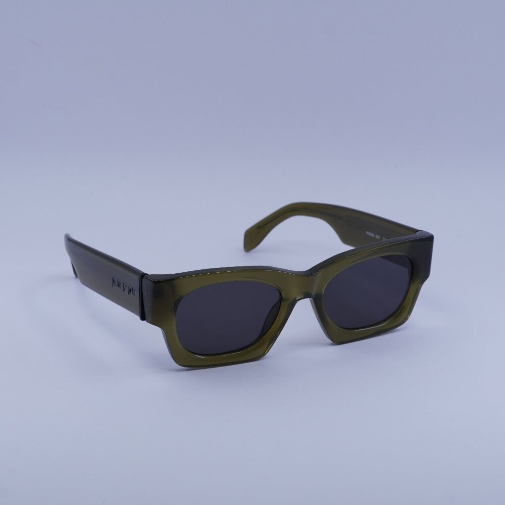 Palm Angels PERI089 BODIE 5907 Sunglasses Light Green Square Frame, Grey Lenses